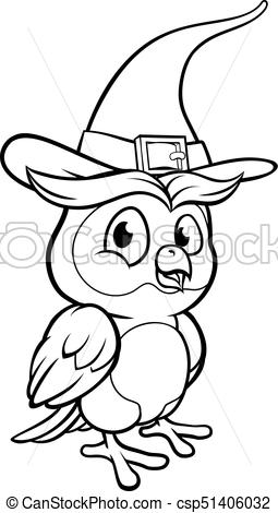 255x470 Cartoon Owl Character A Cartoon Halloween Owl Character - Halloween Owl Drawing