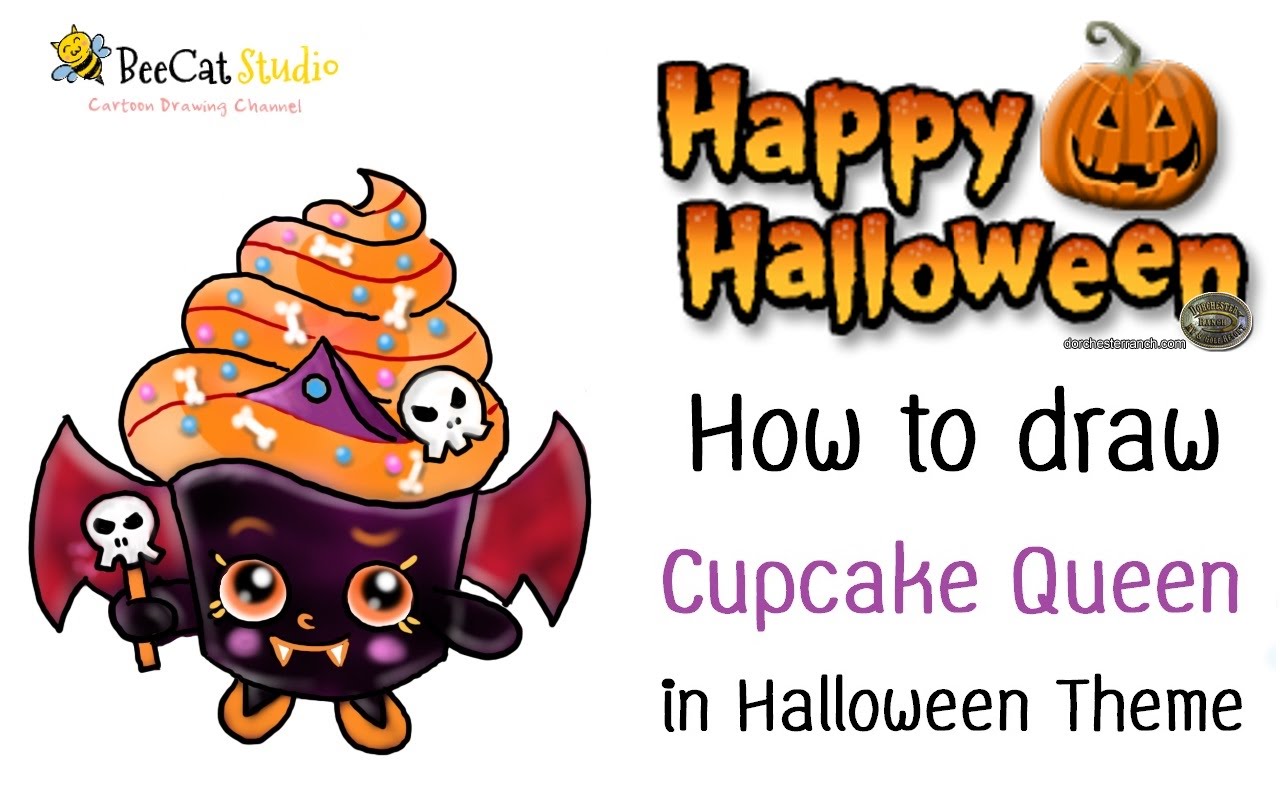 1280x800 Halloween Cupcake Drawing - Halloween Pictures Drawing