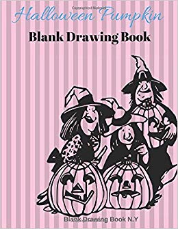 260x335 Halloween Pumpkin Blank Drawing Book Blank Drawing Book For Kids - Halloween Pumpkin Drawing For Kids