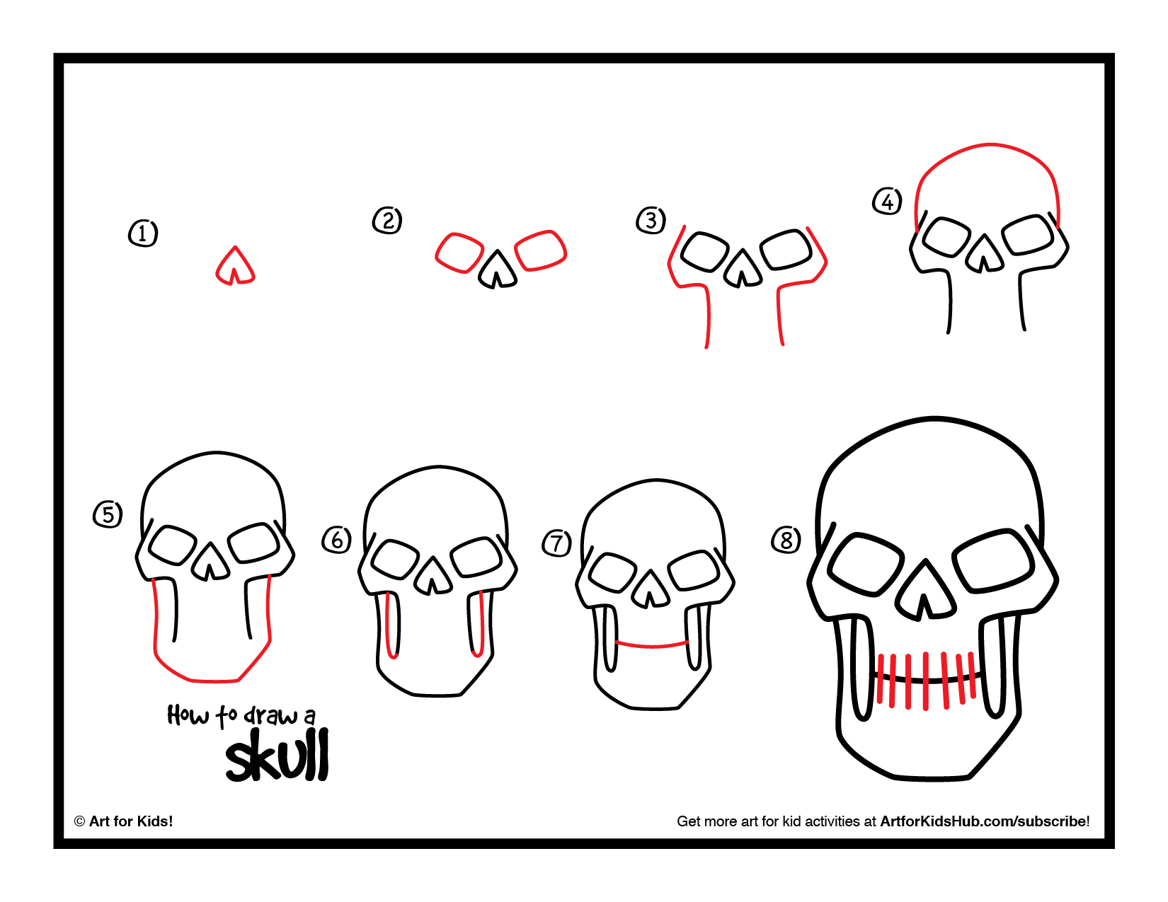 1650x1275 Easy Halloween Drawings Step - Halloween Skeleton Drawing