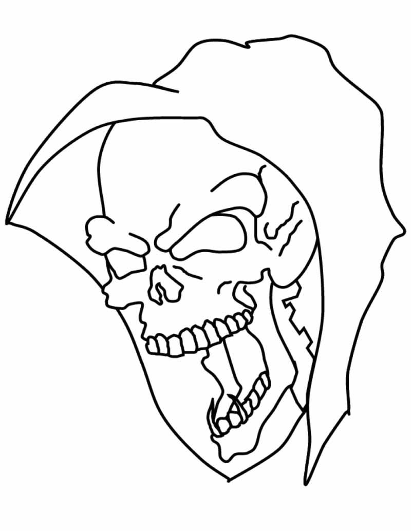 800x1034 Halloween Skull Coloring Pages Halloween Ideas Skull Coloring - Halloween Skull Drawing