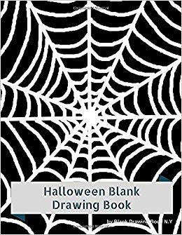 260x335 Halloween Blank Drawing Book Halloween Spider Web Sketchbook - Halloween Spider Drawing