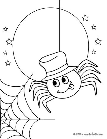 363x470 Spider Coloring Pages - Halloween Spider Drawing