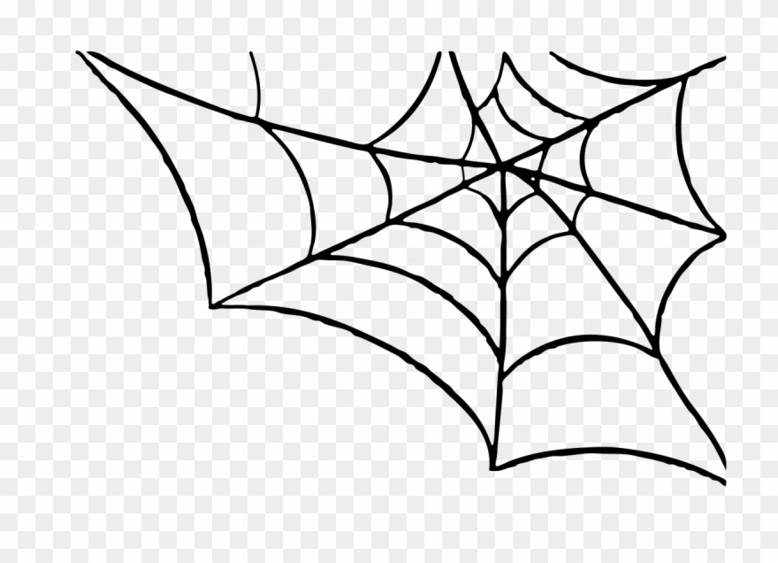880x636 Spider Web Clip Art - Halloween Spider Drawing