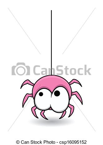 332x470 Sweet Cute Spider Vector Drawing Art Of Sweet Cute Pink Spider - Halloween Spider Drawing