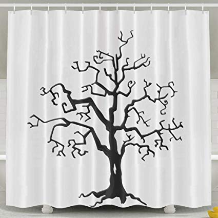 425x425 Singlelove Bathroom Decor - Halloween Tree Drawing