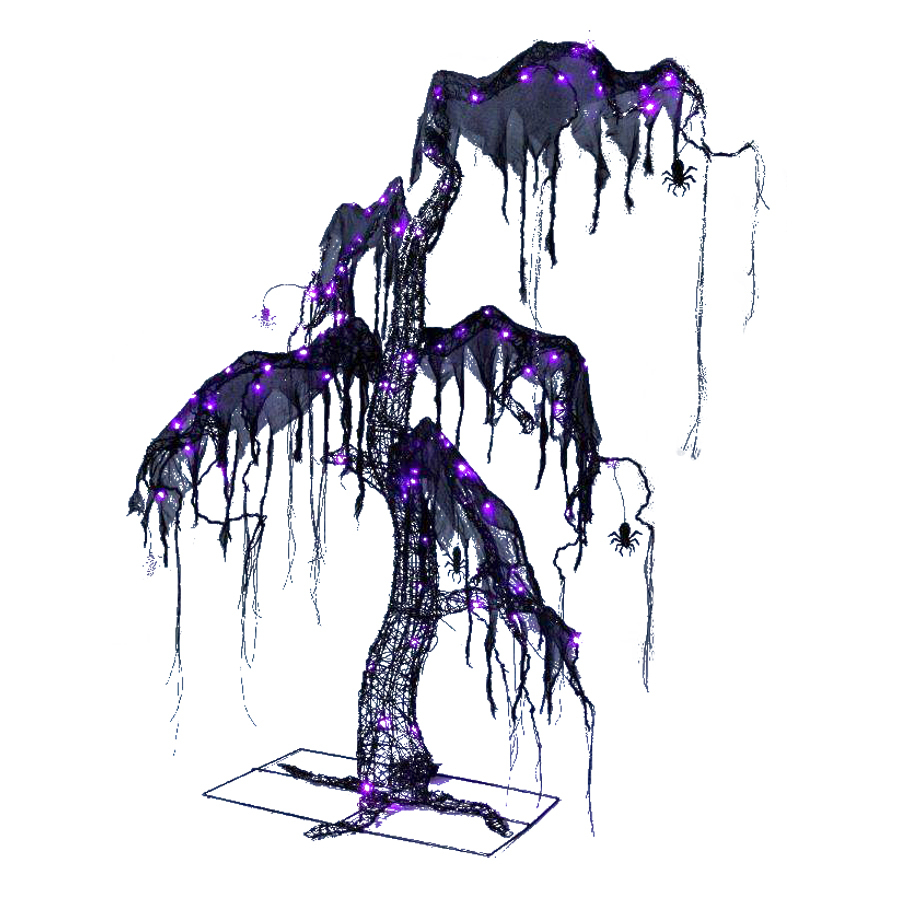 900x900 Holiday Living Ft Spooky Halloween Tree With Led Multi - Halloween Tree Drawing