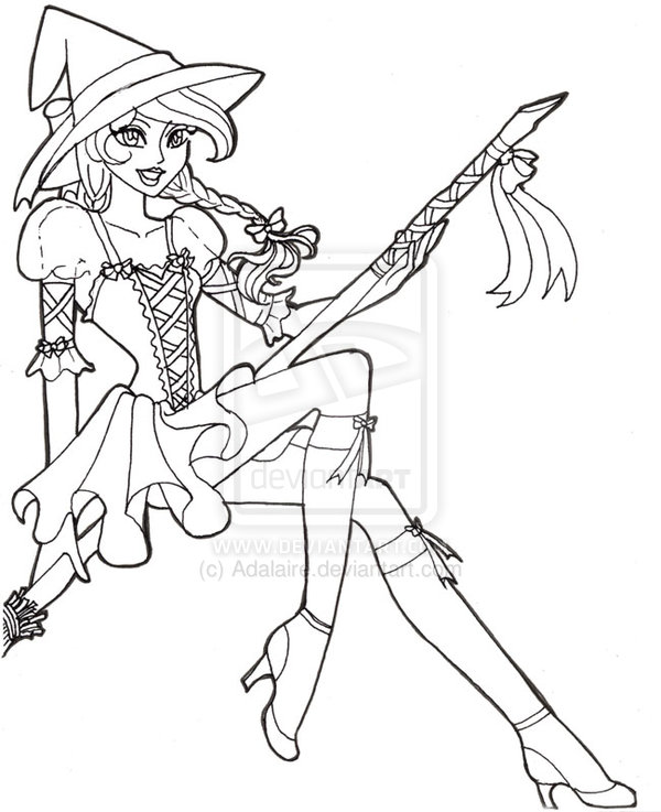 600x737 draw witches halloween witch drawing hocus pocus halloween - Halloween Witch Drawing