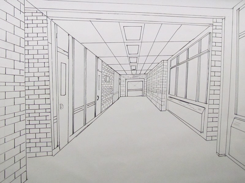 Hallway Drawing At Explore Collection Of Hallway