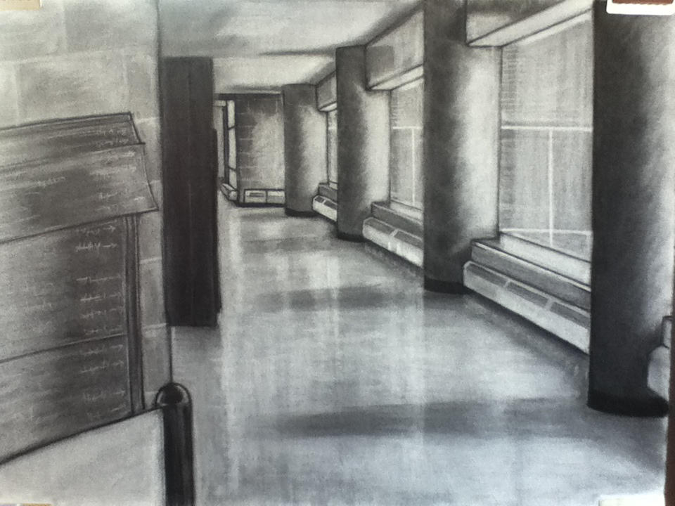 960x720 Hallway Drawing - Hallway Drawing