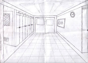 347x250 Hallway Drawing - Hallway Drawing