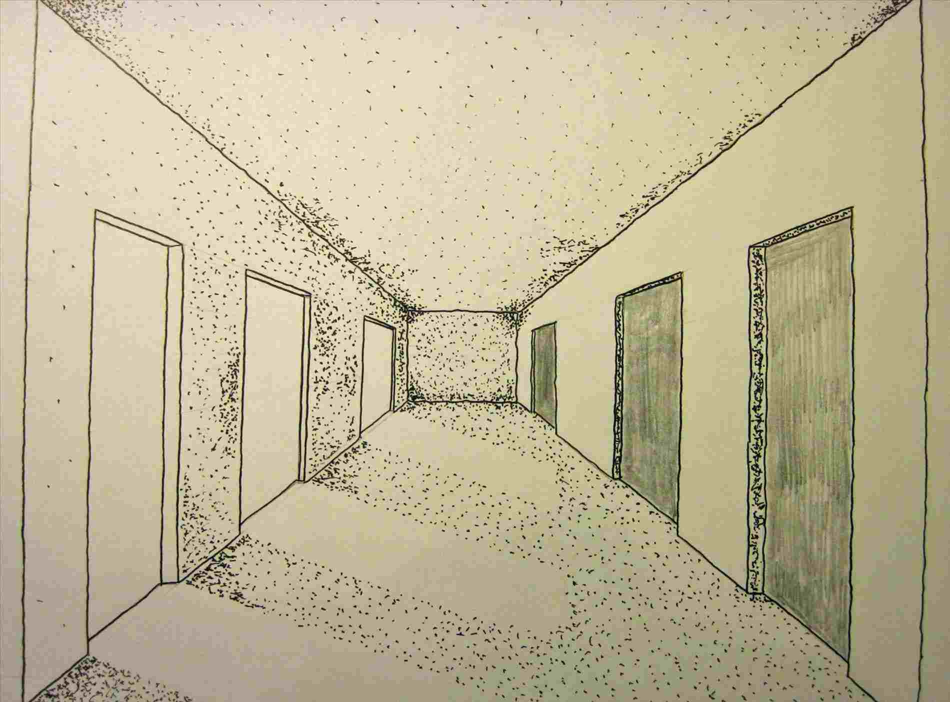 How To Draw A Hallway