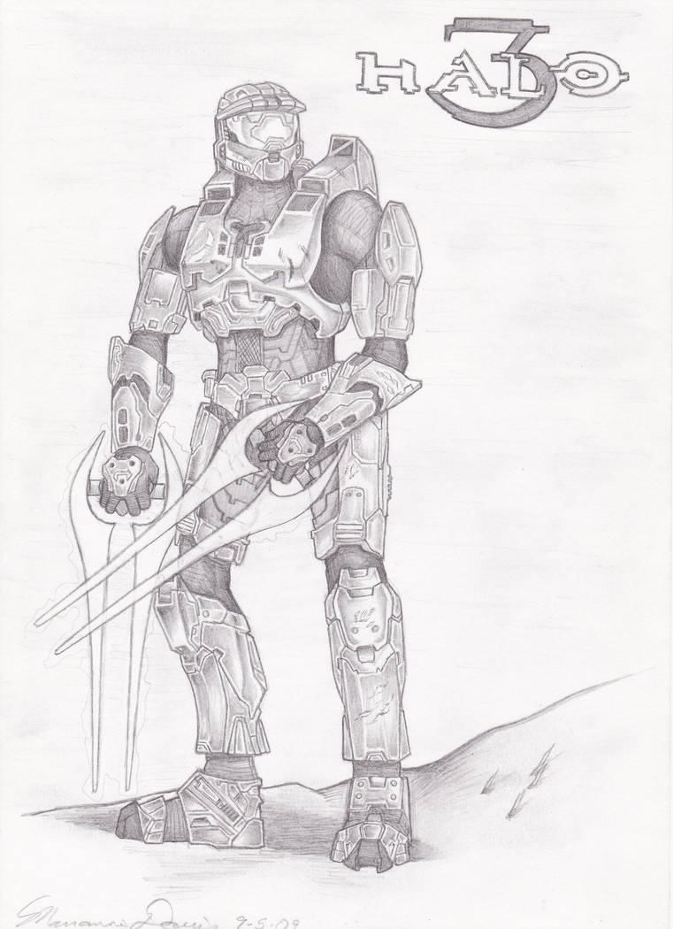 761x1050 Halo - Halo 3 Drawings