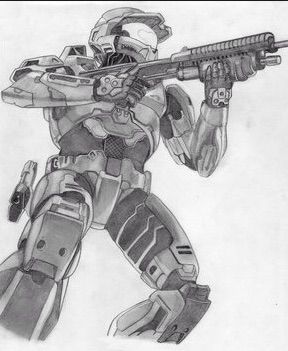 288x351 Halo Drawing Video Games Amino - Halo 3 Drawings