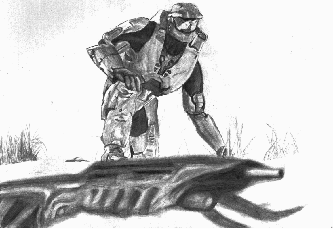 1157x797 Believe - Halo 3 Drawings