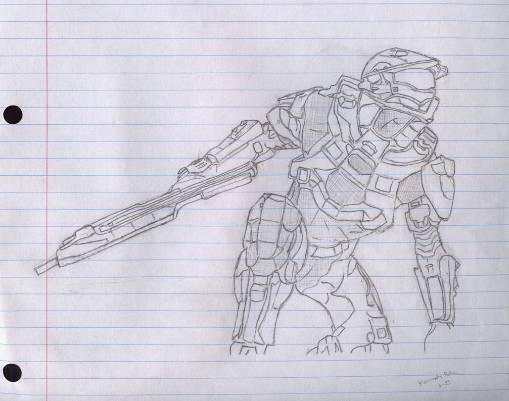 1007x794 Halo - Halo 4 Drawings