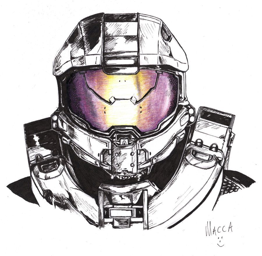 900x878 Master Chief - Halo 4 Drawings