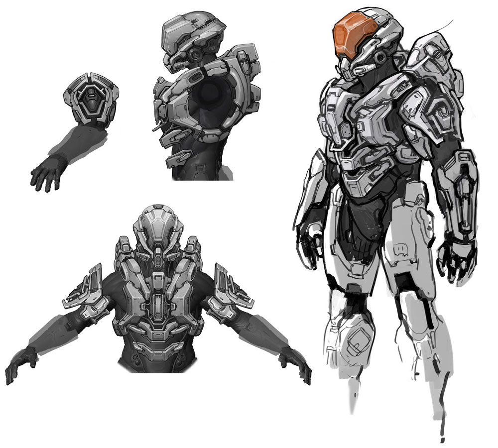 1000x900 rogue armor art - Halo 4 Drawings
