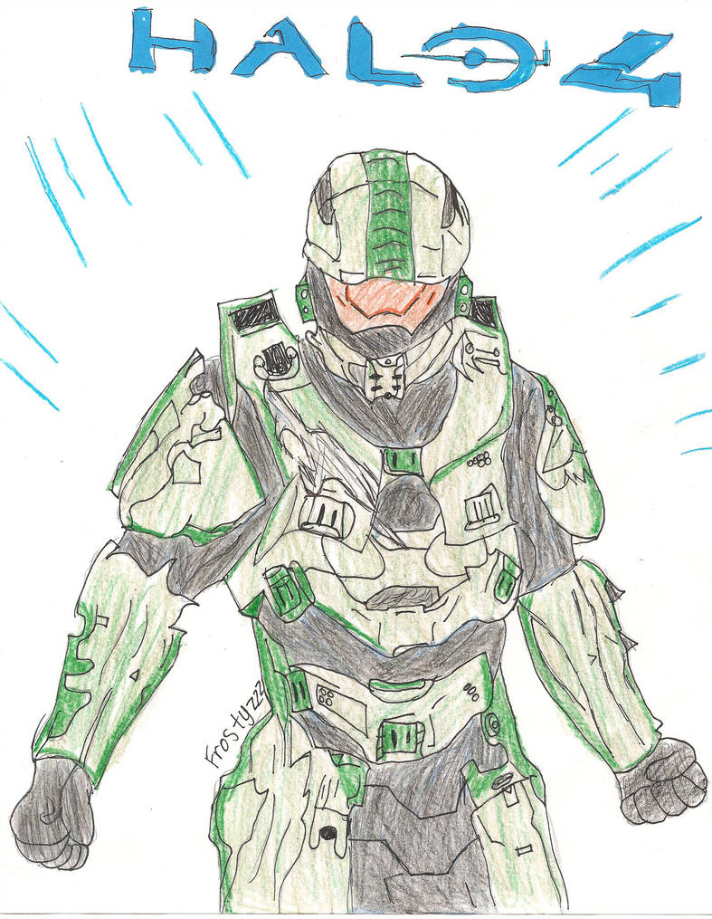 787x1015 halo master chief - Halo 4 Master Chief Drawing