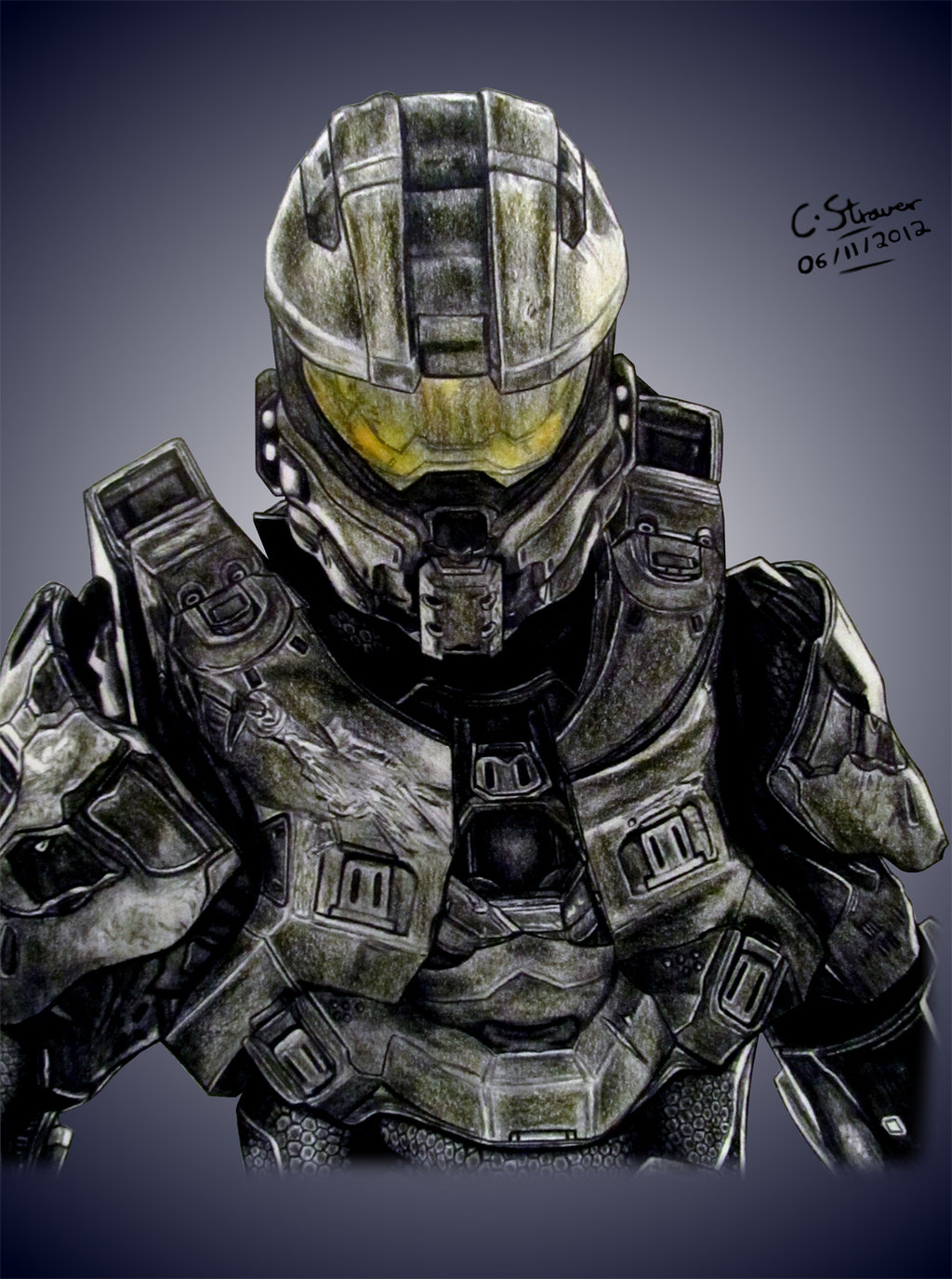 1024x1375 master chief drawings - Halo 4 Master Chief Drawing