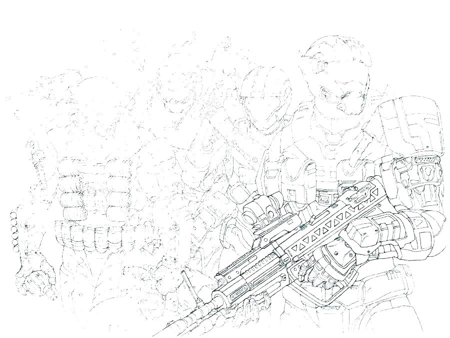 900x675 halo master chief coloring pages - Halo 4 Master Chief Drawing