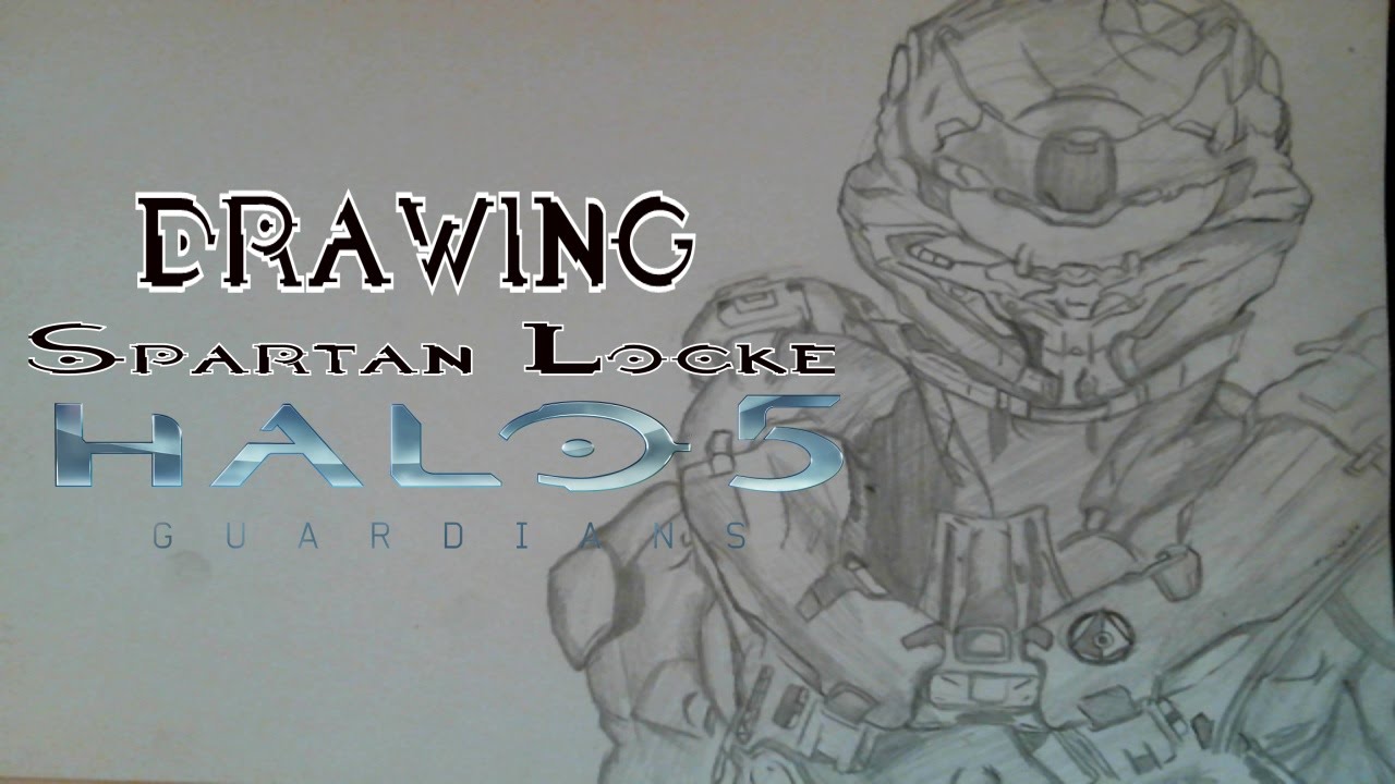 1280x720 Drawing Spartan Locke From Halo Guardians - Halo 5 Drawings