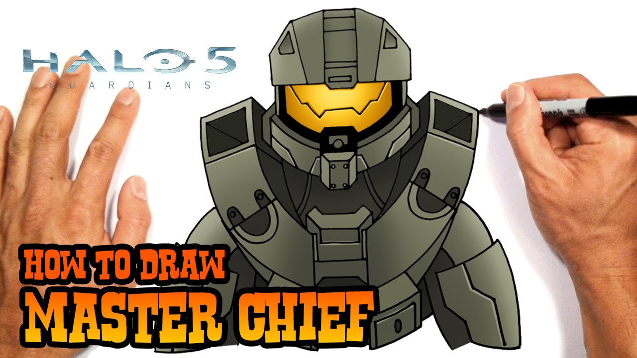 1280x720 How To Draw Master Chief Halo - Halo 5 Drawings