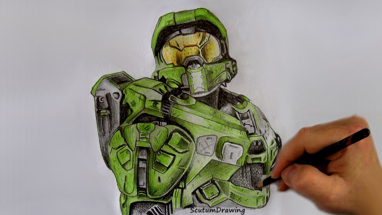 1280x720 Master Chief - Halo 5 Drawings