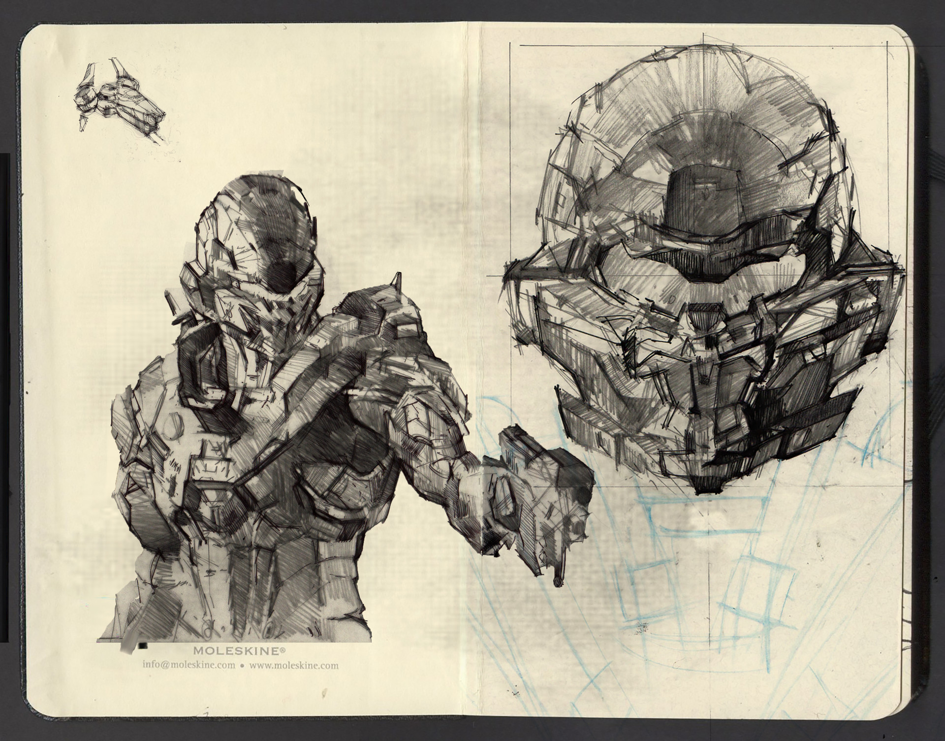 1920x1505 Russell Macewan - Halo 5 Drawings