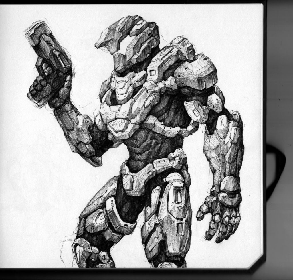 Halo 5 Drawings at PaintingValley.com | Explore collection of Halo 5 ...