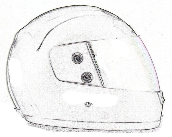 600x480 Halo Motorbike Helmet - Halo Helmet Drawing