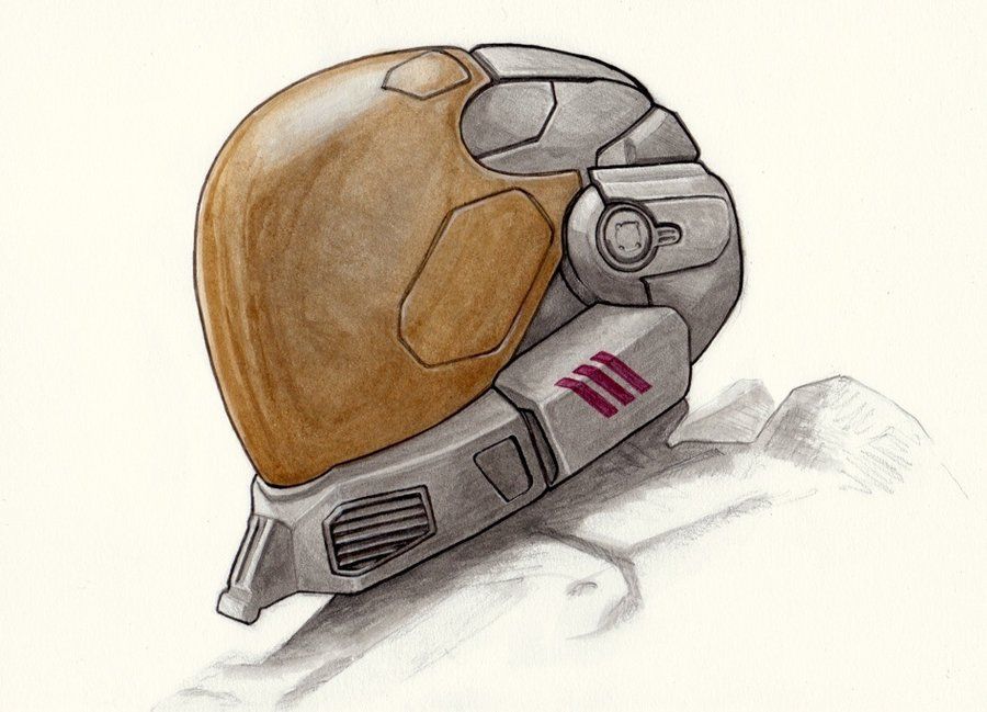 900x649 Halo Reach Eva Helmet - Halo Helmet Drawing