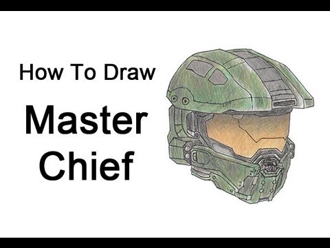 480x360 How To Draw Master Chief - Halo Helmet Drawing
