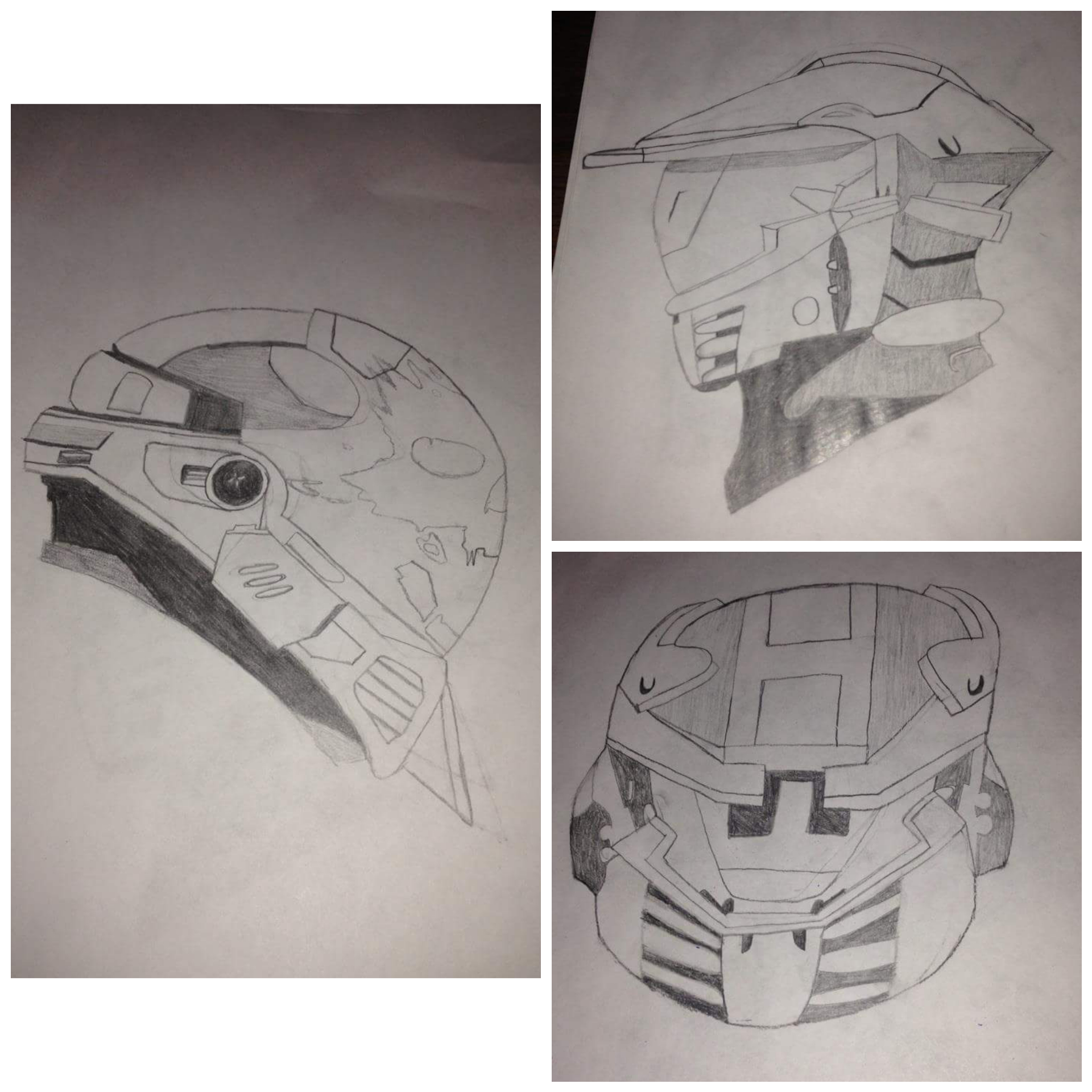 1920x1920 Some Old Halo Helmet Drawings Halo - Halo Helmet Drawing