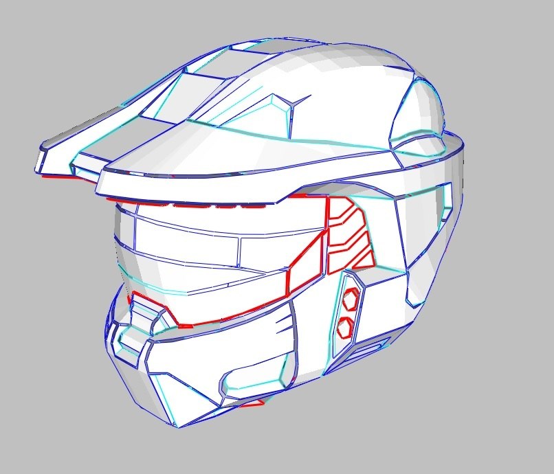 Odst Helmet Halo Master Chief Drawing.