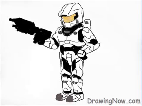 480x360 how to draw master chief - Halo Master Chief Drawing