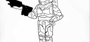 300x140 how to draw master chief from the video game, halo drawing - Halo Master Chief Drawing