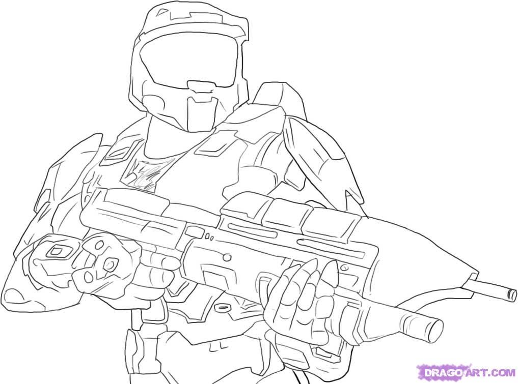 1017x755 Pin On Tait - Halo Master Chief Drawing