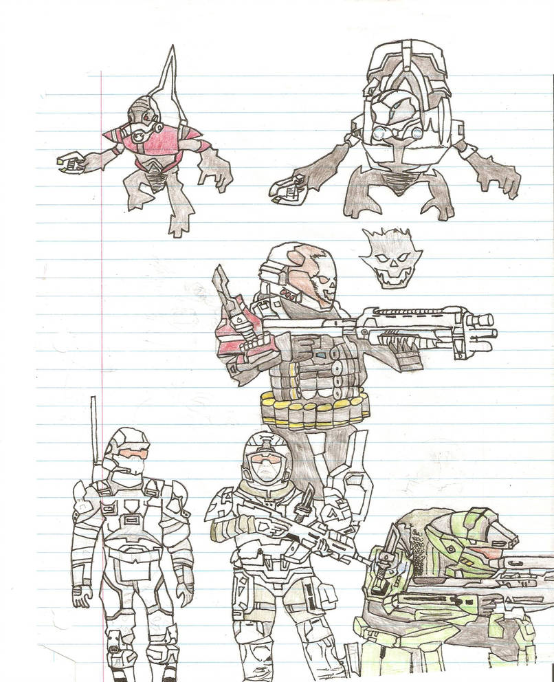 806x992 halo reach drawings - Halo Reach Drawings