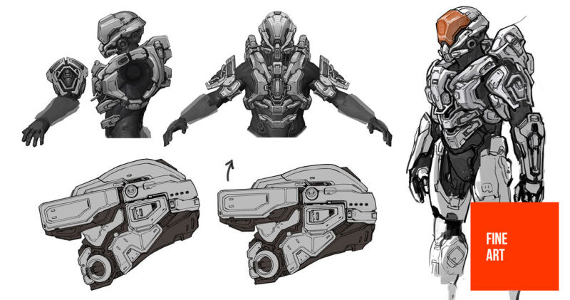 800x421 It's Like A Reference Book Only, For Halo's Spartans - Halo Spartan Drawing