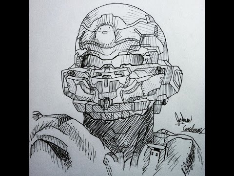 480x360 How To Draw Spartan Locke - Halo Spartan Drawing
