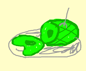 300x250 Green Eggs And Green Ham Drawing - Ham Drawing