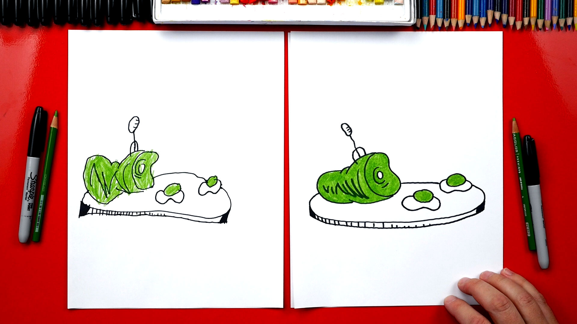 1920x1080 How To Draw Green Eggs And Ham - Ham Drawing