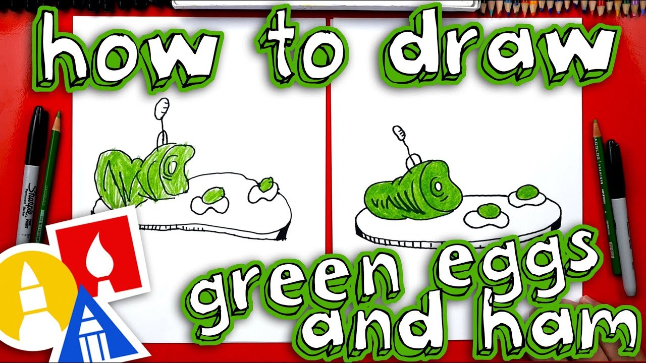 1280x720 How To Draw Green Eggs And Ham - Ham Drawing