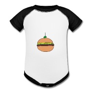 190x190 Hamburger Drawing Organic Long Sleeved Baby Bodysuit Spreadshirt - Hamburger Drawing