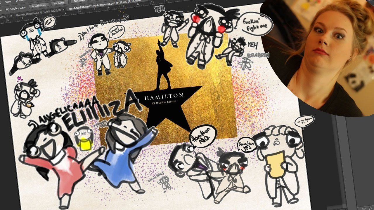 1280x720 Drawing Songs Of Hamilton - Hamilton Drawing