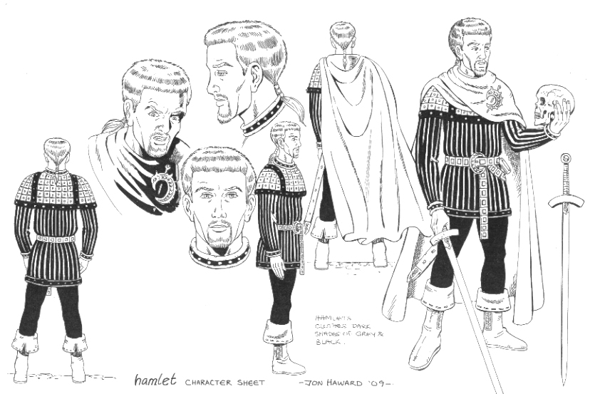 842x553 king drawing hamlet for free download - Hamlet Drawing