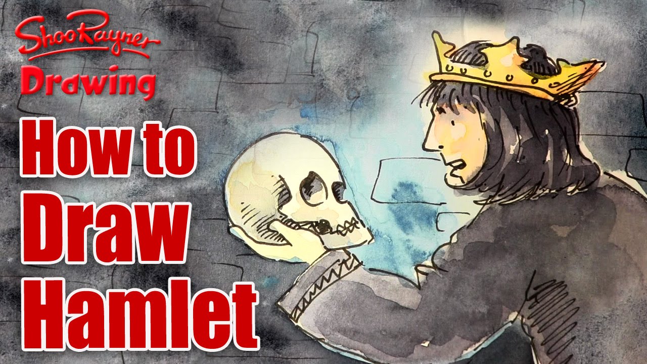 1280x720 How To Draw Shakespeare's Hamlet - Hamlet Skull Drawing