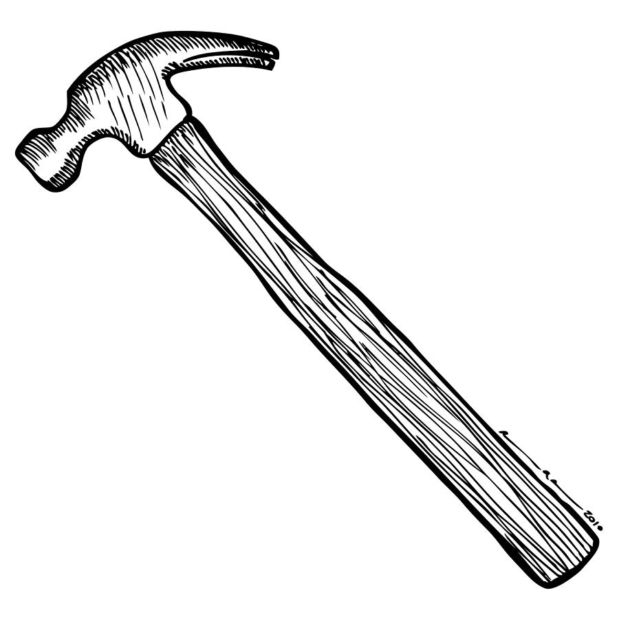900x900 hammer drawing - Hammer Drawing