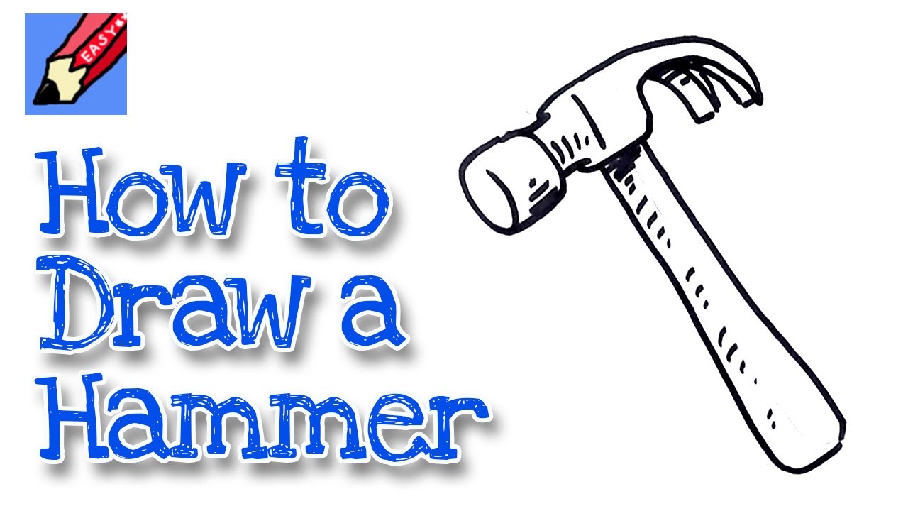 1280x720 how to draw a claw hammer real easy - Hammer Drawing